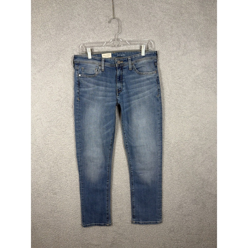 Anthropologie Pilcro Missy Slim Boyfriend Jeans Actual‎ 31x28 Midrise Blue Denim